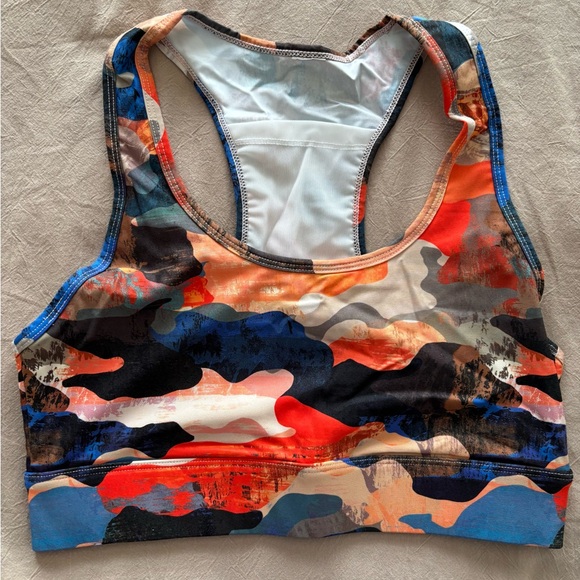 Fabletics Other - Fabletics Multicolor Camouflage Sports Bra